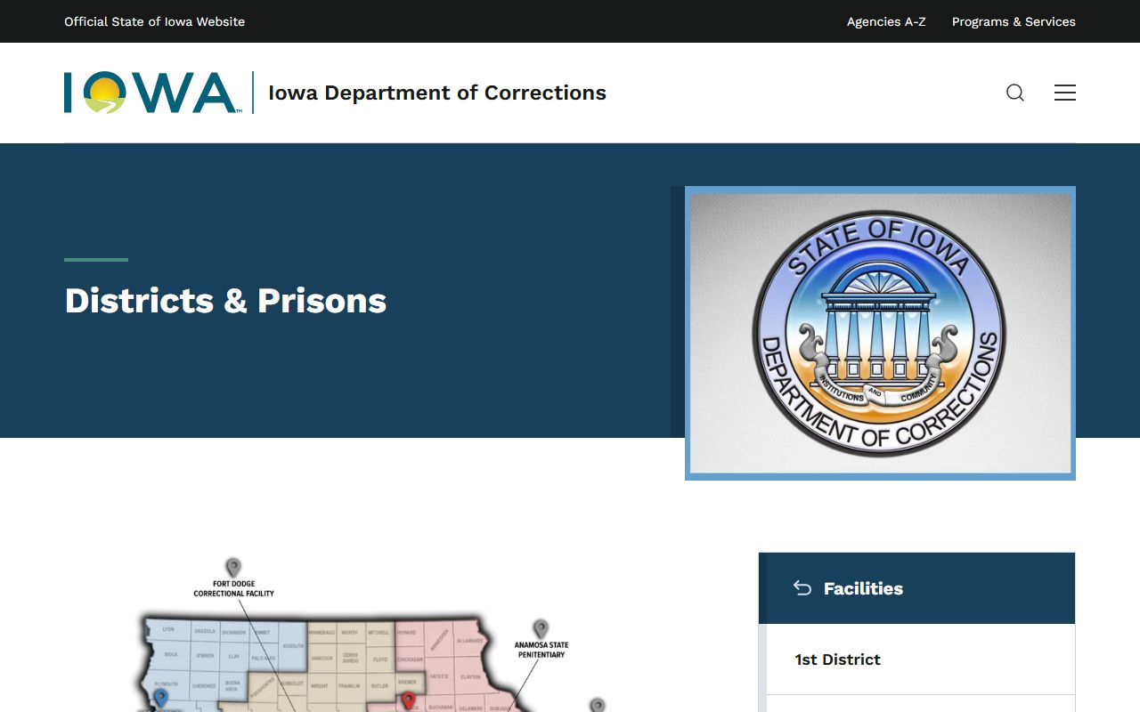 Plymouth County inmate population Iowa DOC prison locator context